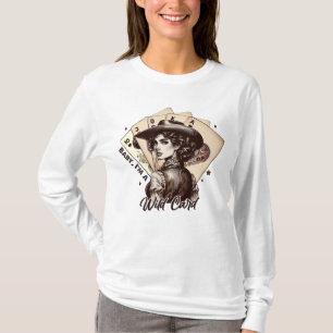 T-shirt Glam Pays Wild card Cowgirl Jouer aux cartes