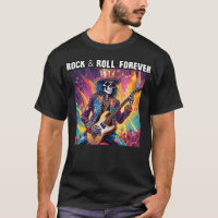 Glam Rock Squelette Guitariste Rock Et Roll Foreve