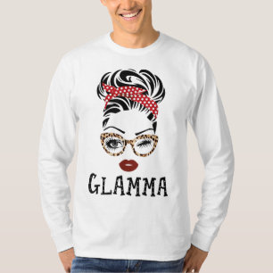 T-shirt Glamma Visage Wink Yeux Famille Correspondant Gran