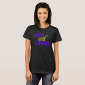T-shirt Glamour des Locs et Cils (Devant entier)