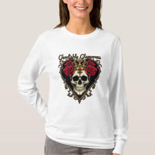 T-shirt Glamour Macabre, Élégance Halloween Design