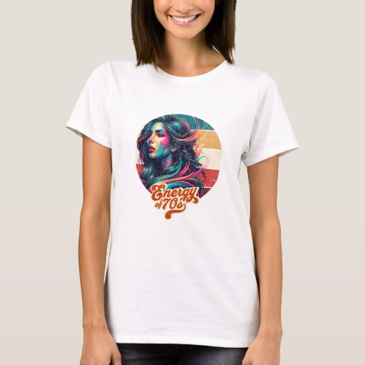 T-shirt Glamour rétro (Devant)