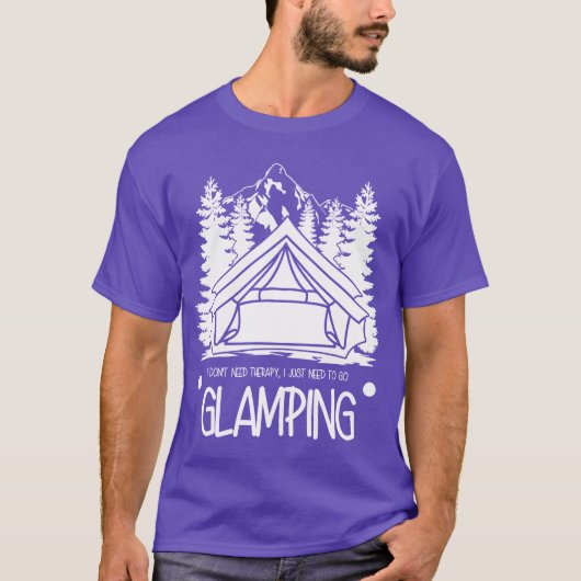 T-shirt Glamping Campingent Hiking Camper gift (Devant)