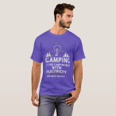 T-shirt Glamping Definition Glamper Its Like Camping Spark (Devant entier)