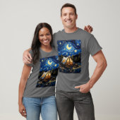 T-shirt Glamping Glamper Camping Camper Starry Night Paint (Unisexe)