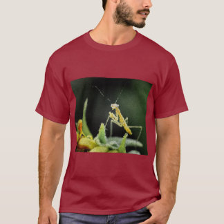T-shirt - Glas-in-lood bidsprinkhaan