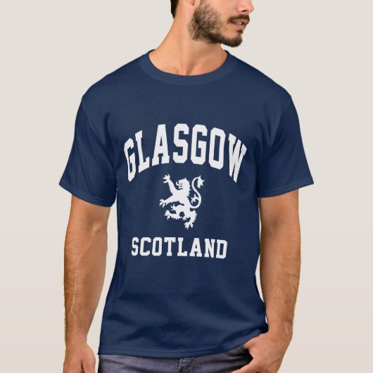 T-shirt Glasgow écossais (Devant)