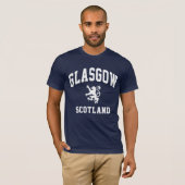 T-shirt Glasgow écossais (Devant entier)