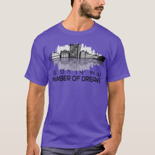 T-shirt Glasgow Skyline Coordonnées GPS City Dream City