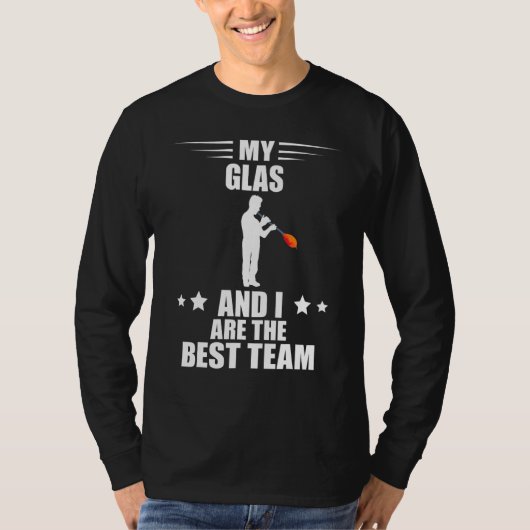 T-shirt Glassblowing Partner Glassworking Best Team Glass  (Devant)