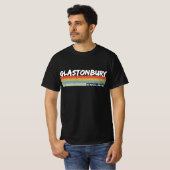 T-shirt Glastonbury Retro Vintages rayures (Devant entier)