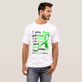 T-shirt Glaucoma Mois de sensibilisation Ribbon Cadeaux (Devant entier)