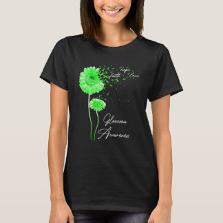 T-shirt Glaukome Sensibilisation Foi Espoir Amour Fleur de