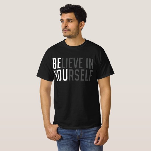 T-shirt Glaury™ Bold Belief Tee – BE YOU Edition (Devant entier)