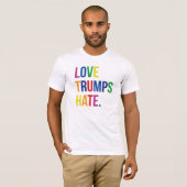 T-shirt GLBT Love Trump Hate (Devant entier)