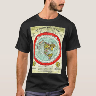 T-shirt Gleason 1892 Flat Earth Map Research Flat Earth