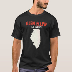 T-shirt Glen Ellyn Illinois USA État Amérique Voyage Illin