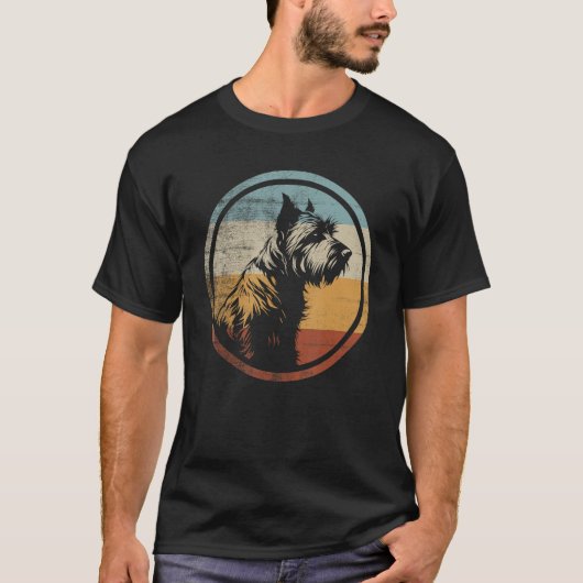 T-shirt Glen Of Imaal Terrier Dog Retro Style (Devant)