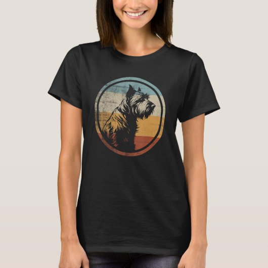 T-shirt Glen Of Imaal Terrier Dog Retro Style (Devant)