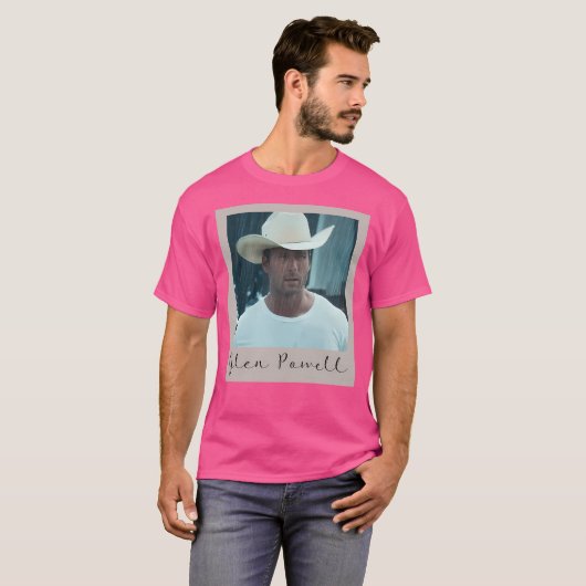 T-shirt Glen Powell Cowboy Retro Style Photo Enfants (Devant entier)