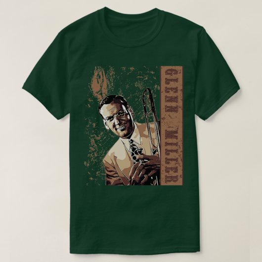 T-shirt Glenn miller Brown Vintage (Design devant)