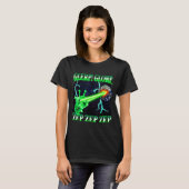 T-shirt Glerp Glorp Funny Alien Cat Meme Gnarp Cat Silly A (Devant entier)