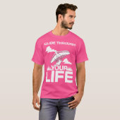 T-shirt Glide Trough Your Life Hang Gliding (Devant entier)