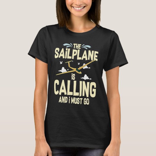 T-shirt Glider Plane Pilot Flying Sailplane Training Fligh (Devant)