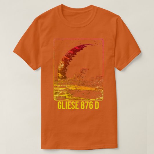 T-shirt Gliese 876 d Exoplanet Planet (Design devant)
