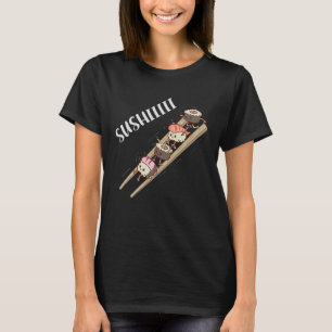 T-shirt Glissade de sushi Nourriture japonaise Asiatique