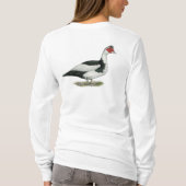 T-shirt Glisser à cornemuse noire (Dos)