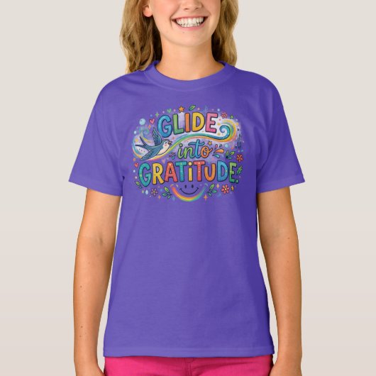 T-shirt Glisser dans la Gratitude (Devant)