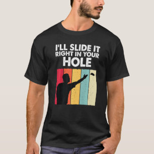T-shirt Glisser-le dans votre trou drôle Joueur Cornhole P