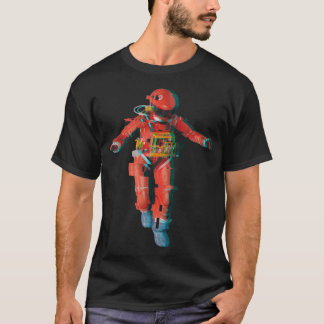 T-shirt Glitch, astronaute 2001