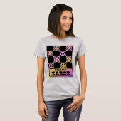 T-shirt Glitch Core Visages Joyeux (Devant entier)