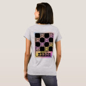 T-shirt Glitch Core Visages Joyeux (Dos entier)