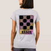 T-shirt Glitch Core Visages Joyeux (Dos)