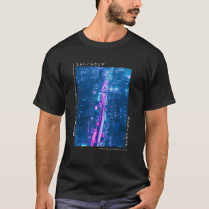 T-shirt Glitch cyberpunk japonais esthétique streetwear To
