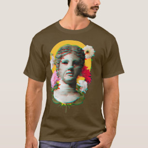 T-shirt Glitch Grec Mythes Dieux & Déesses Statue Grèce
