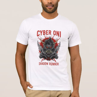 T-shirt Glitch Neon City Overload Japanese Cyberpunk