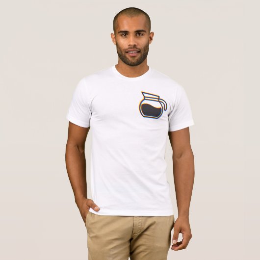 T-shirt Glitch Pot Café (Devant entier)