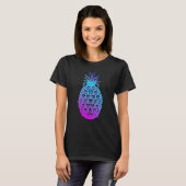 T-shirt Glitch Vaporwave Style esthétique Japon Ananas G (Devant entier)