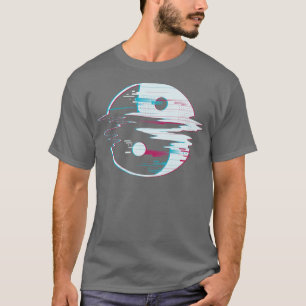T-shirt Glitch Yin Yang