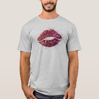 T-shirt Glitter Red Lips