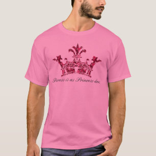 T-shirt glitterimage23, princesse est comme le fait la