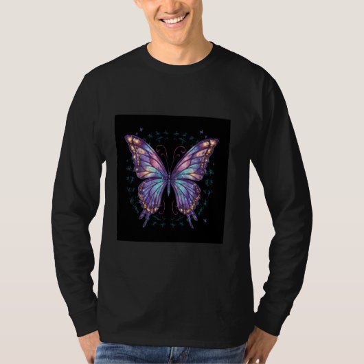 T-shirt Glittering butterfly (Devant)
