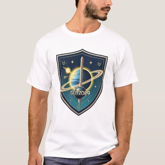 T-shirt Glitzor9 “Pilot’s Meridian” Crest (Devant)