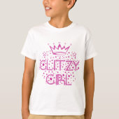 T-shirt Glitzy Girl (Devant)