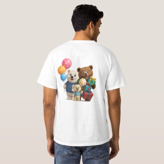 T-shirt Glizzy, Panda & Polar Bear Gang. (Dos entier)