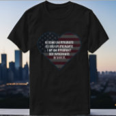 T-shirt Global Tapestry: I am an immigrant with heart flag